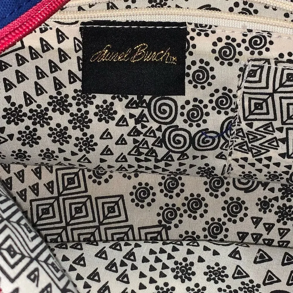 Laurel Burch Carlottas Cat Tote Companion Bag Outer Pockets